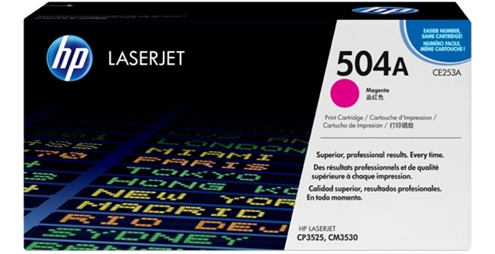 Toner Hp 504A Magenta CE253A Original