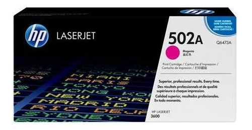 Toner Hp 502A Magenta Q6473A Original