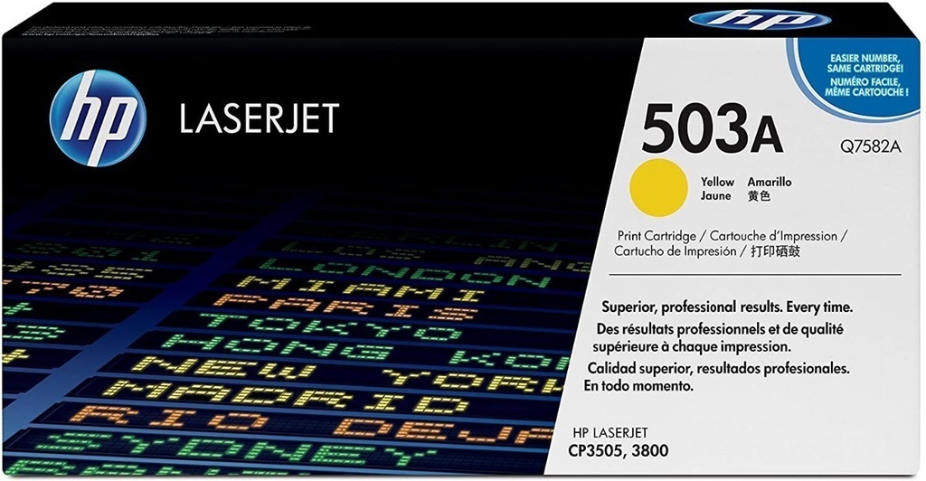 Toner Hp 503A Amarillo Q7582A Original