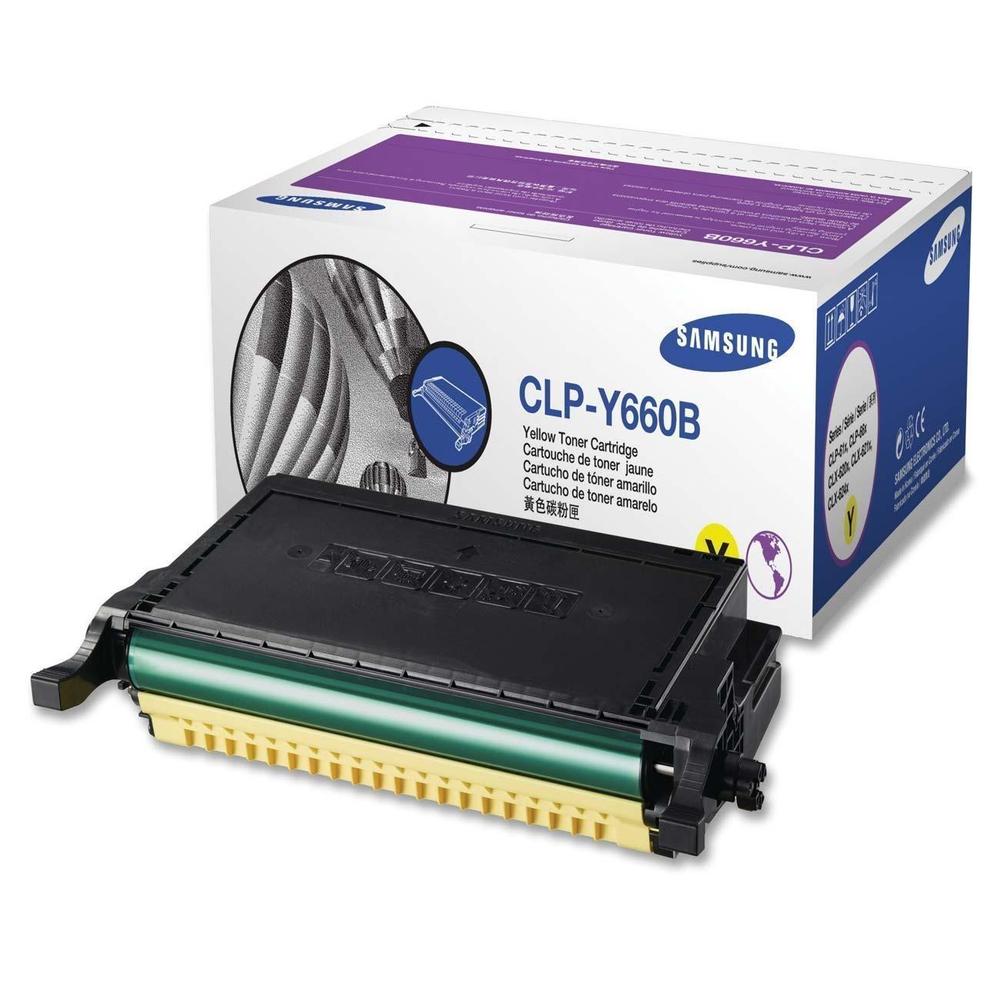 Toner Samsung CLP-Y660B Amarillo Original