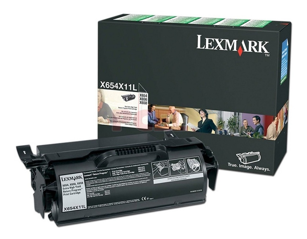Toner Lexmark X654 Negro X654X11L Original