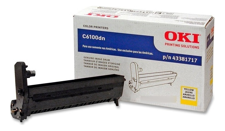 Unidad Imagen Oki 43381717 Amarillo C5550 / C6100 / C6150