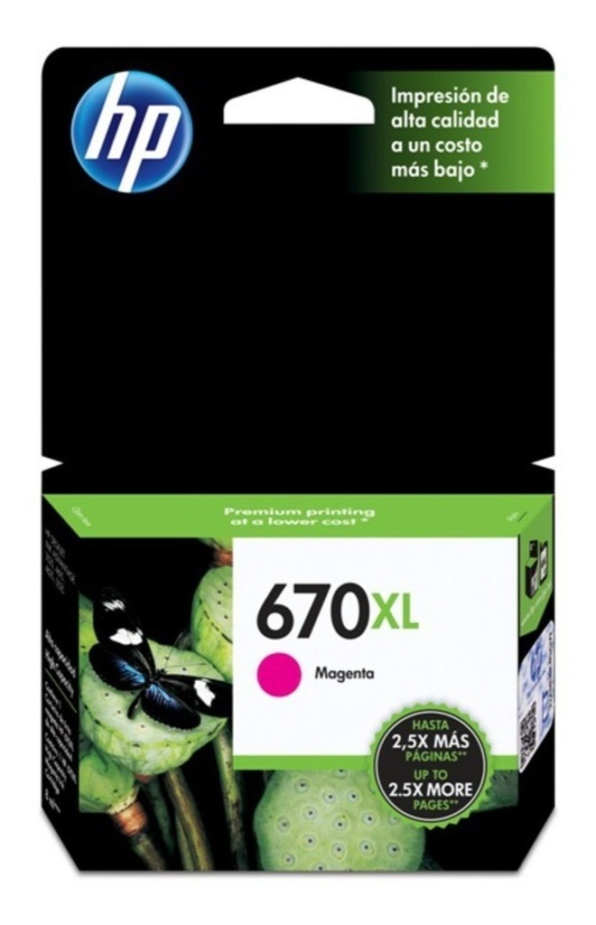 Cartucho Hp 670xl Original Magenta CZ119AL