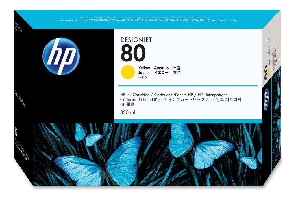 Cartucho Hp 80 350ml Amarillo C4848A