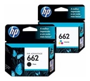 Combo Cartucho Hp 662 Negro + Color Original