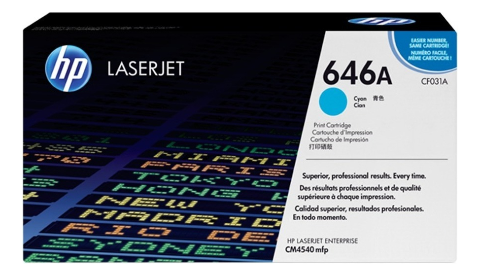 Toner Hp 646A Cian CF031A Original