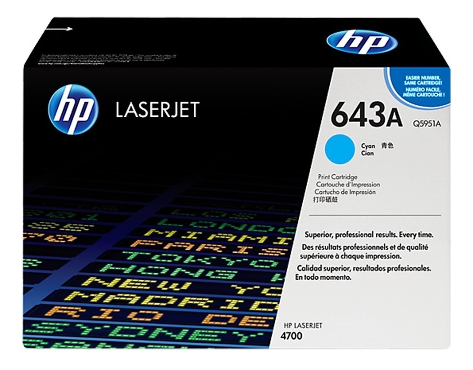 Toner Hp 643a Cian Q5951A Original