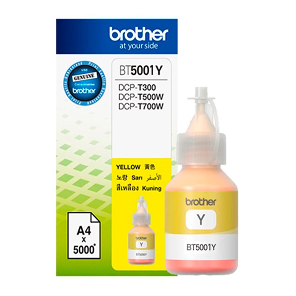 Tinta Brother BT5001Y Amarillo 5000 Paginas