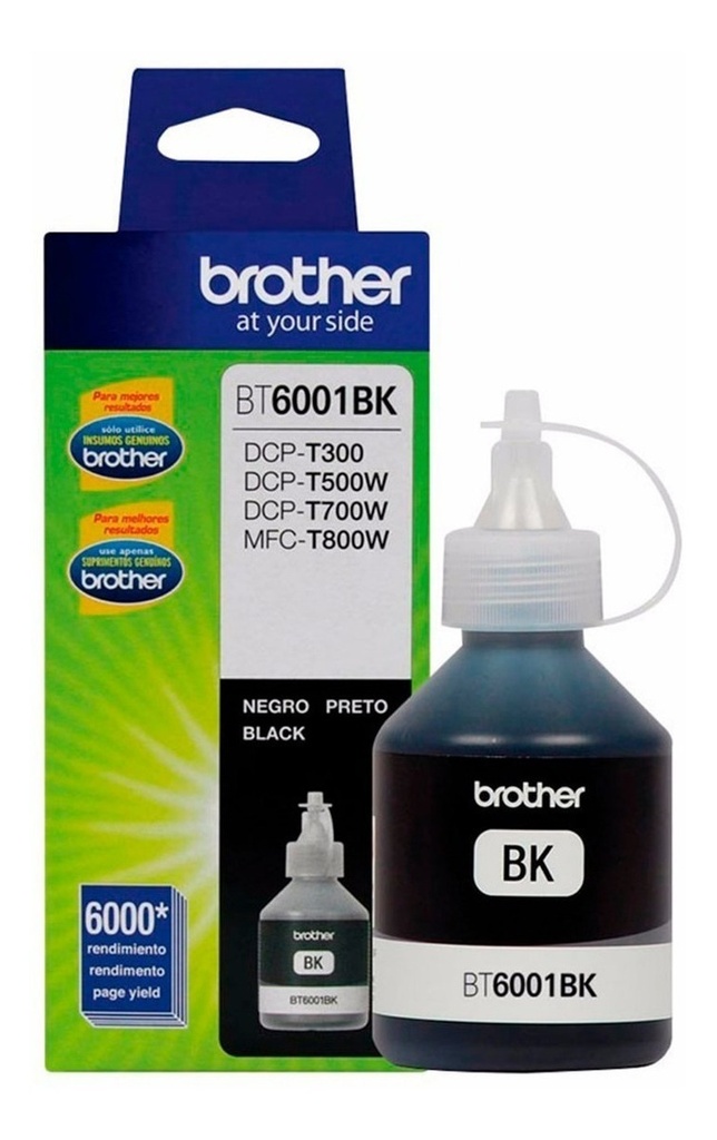Tinta Brother BT6001BK Negra 6000 Paginas