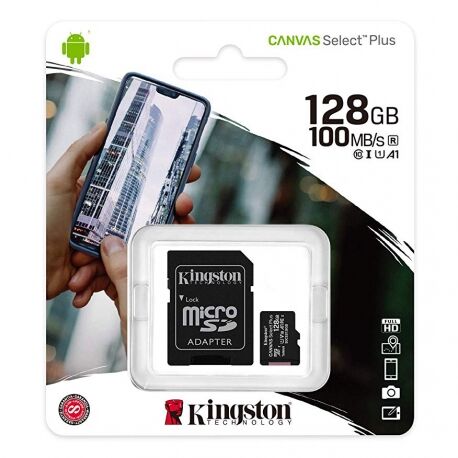 Kingston Memoria Micro SD 128GB Canvas Clase 10