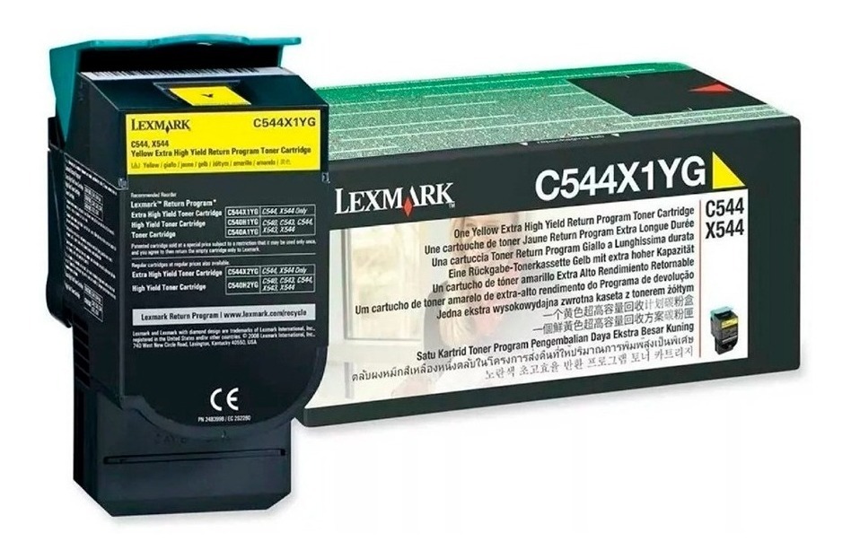 Toner Lexmark C544X1YG Amarillo Original