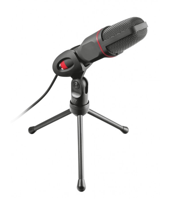 Micrófono Trust Mico Usb - 3.5 mm GXT 212 Negro/Rojo