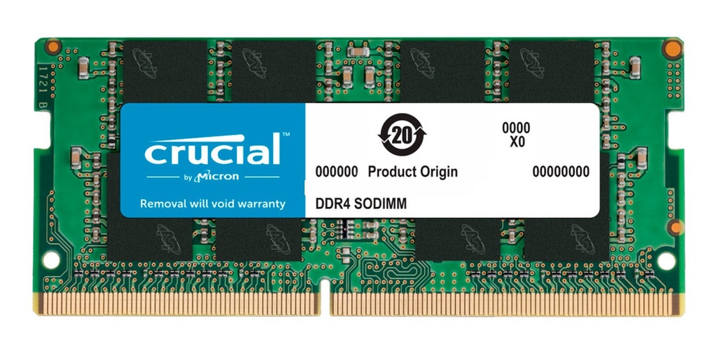 Memoria Ram Crucial 16gb DDR4-2666 SODDIM 16GB