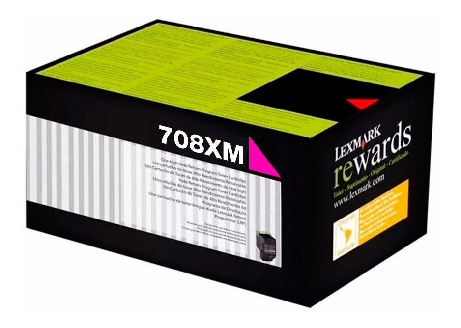 Toner Lexmark 708XM Magenta 70C8XM0 Original