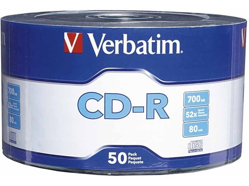 Verbatim Cd Virgen 52x 700mb Bulk X50 Unidades