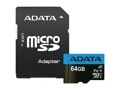 Memoria Adata 64GB Micro SDXC c/Adaptador Clase 10