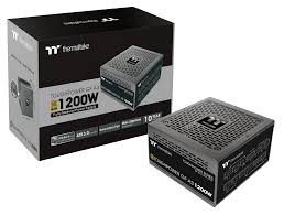 Fuente Thermaltake 1200w 80 Plus Gold Modular PCIe Gen 5 Atx 3.0 Smart Zero Fan THOUGHPOWER GF A3 1200W