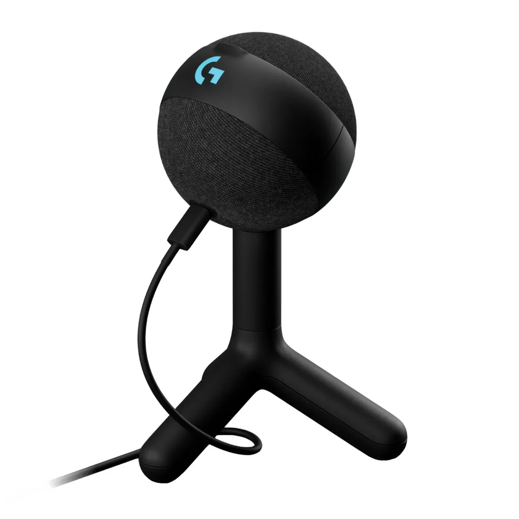 Logitech Microfono Yeti Orb Condensador RGB Color Negro Streaming Lightsync 
