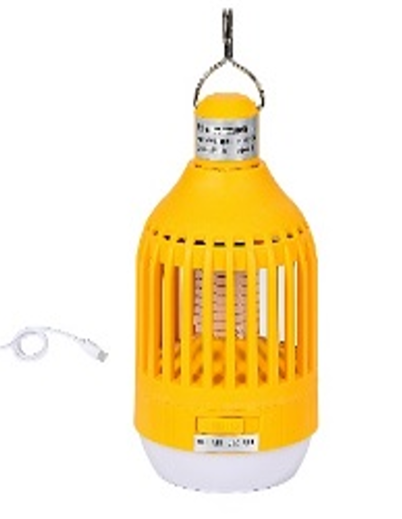 Luz Led OFF Mata Mosquito Campamento Recargable color amarillo