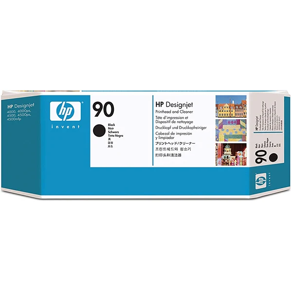 Cabezal y Limpiador HP 90 Negro C5054A