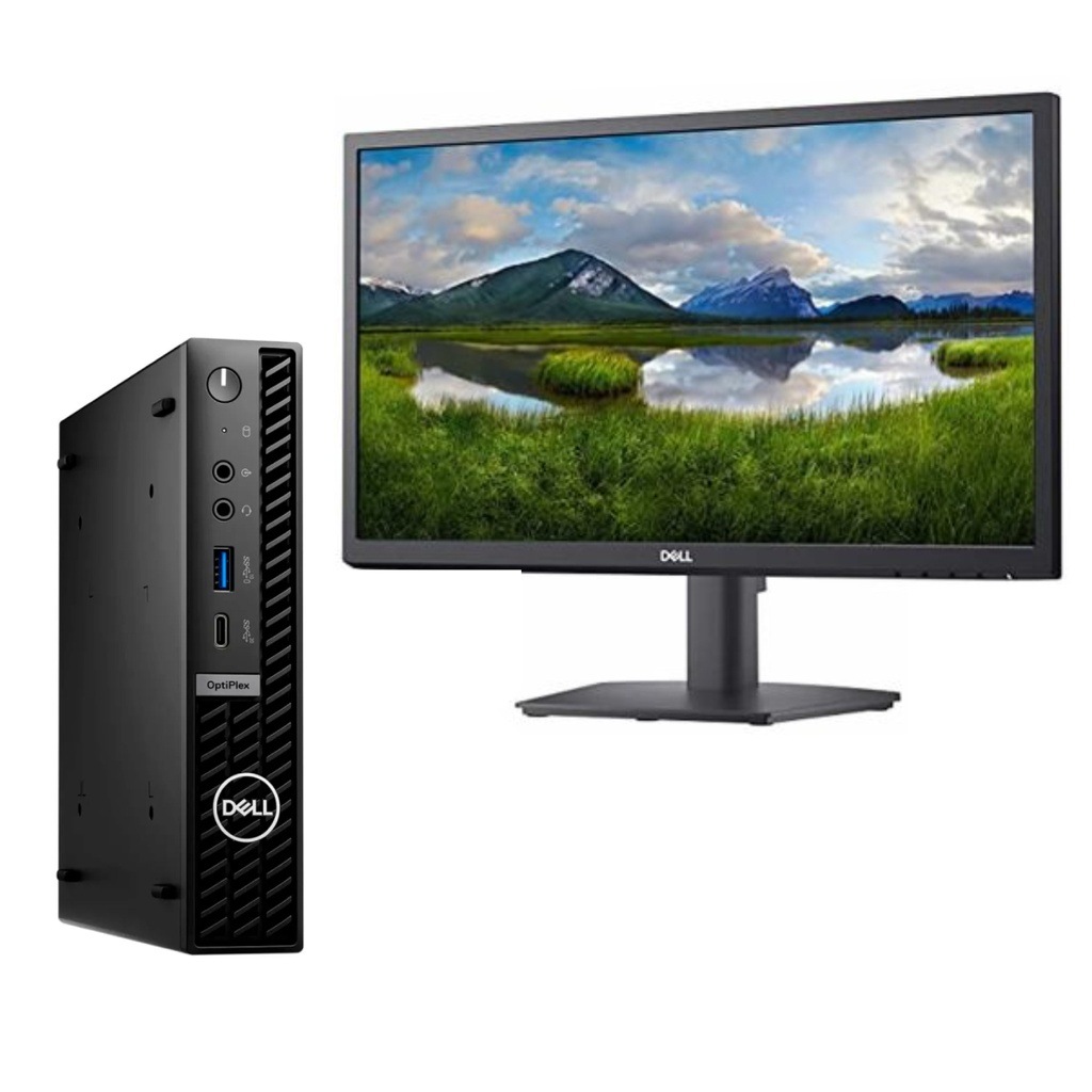 Combo PC DELL OPT 7010MFF I5 8GB 256GB + E222