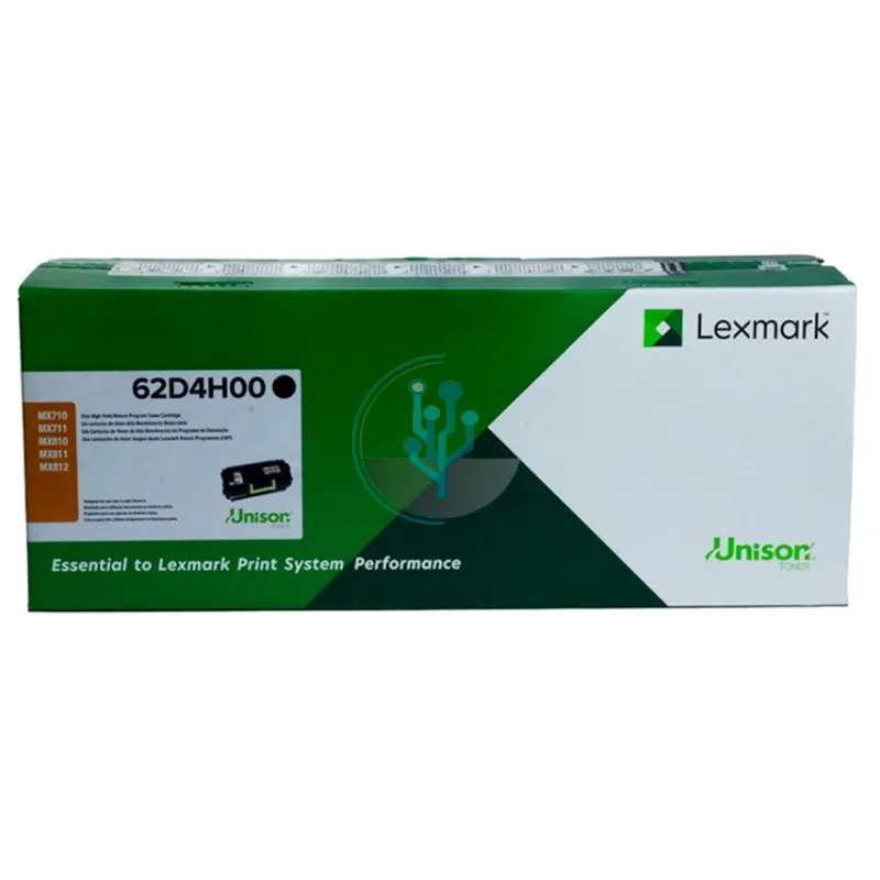 Toner Lexmark 62D4H00 Negro Alto Rendimiento 25.000 Páginas