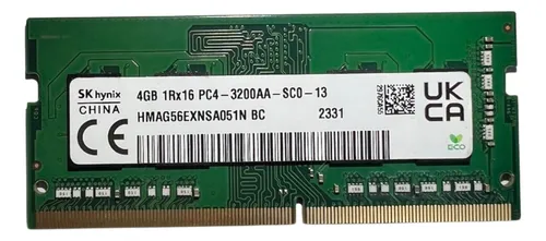 MEMORIA RAM SK HYNIX DDR4 4GB 3200Mhz OEM