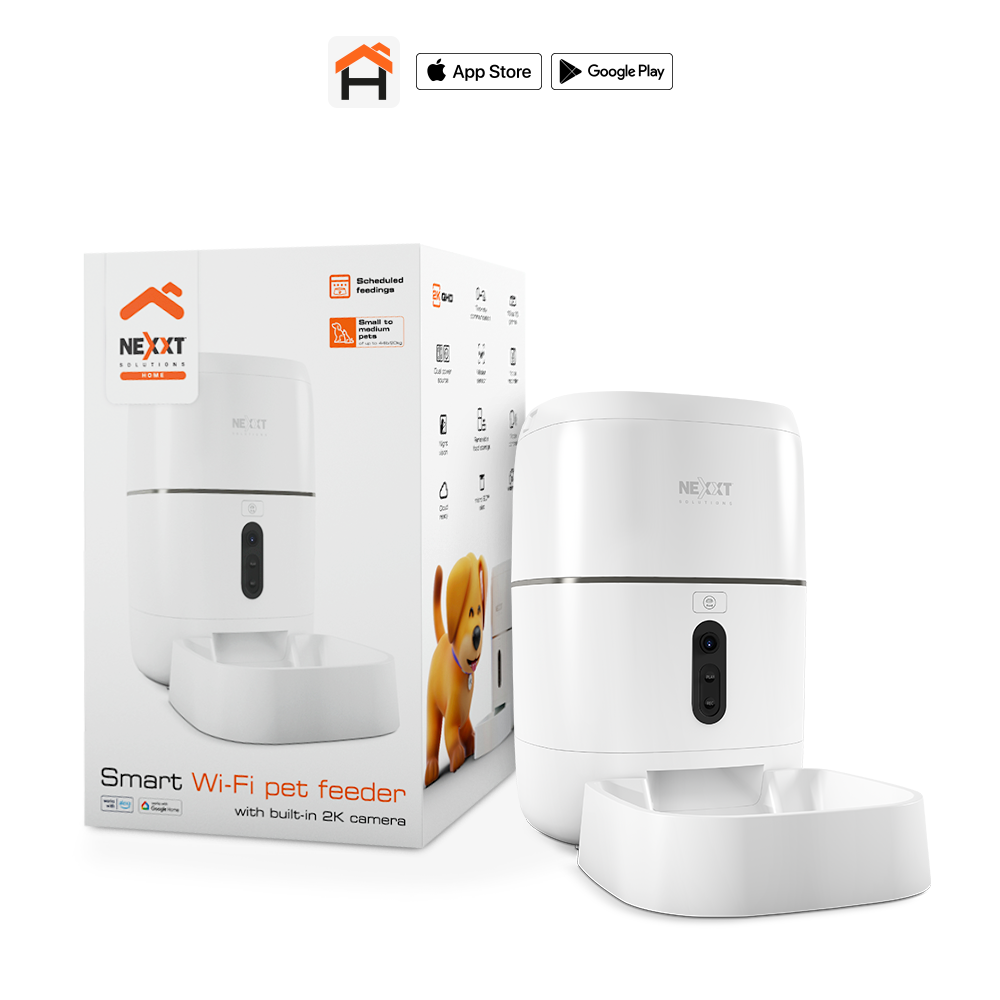 Nexxt Alimentador Inteligente Para Mascotas NHA-P610 V2 Con Cam 2k 