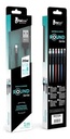 Cable de Carga Foxbox Lightning 20W USB Terminal Reforzado 1m Data & Charge Color Plateado FBX-RND170BX-200 Cable Foxbox