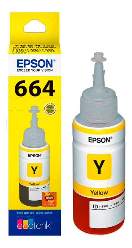 Tinta Epson 664 Amarillo Original T664420