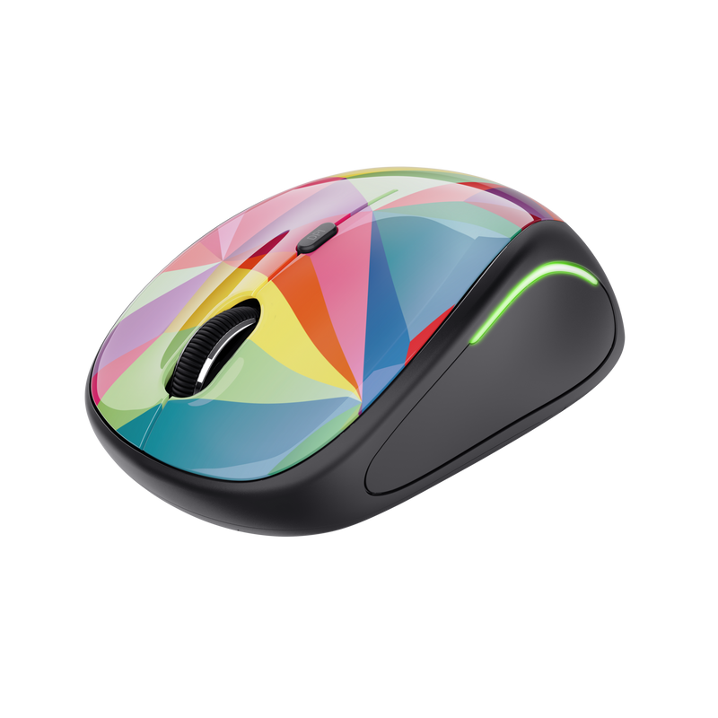 Mouse Inalámbrico Yvi FX Multicolor Ambidiestro USB