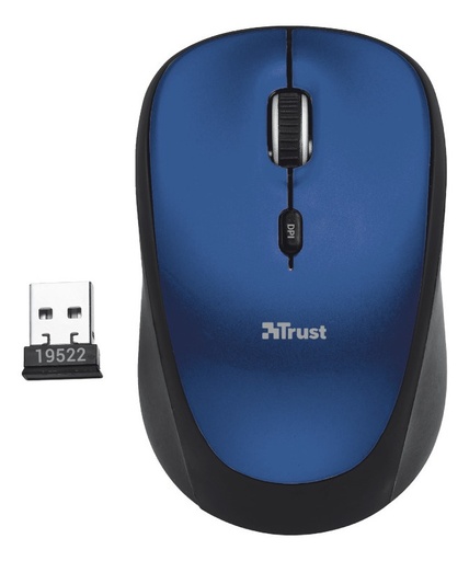 [8713439196634] Mouse Trust Yvi Azul Inalámbrico