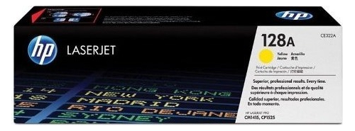 [884420854524] Toner 128a HP Original Amarillo Ce322a
