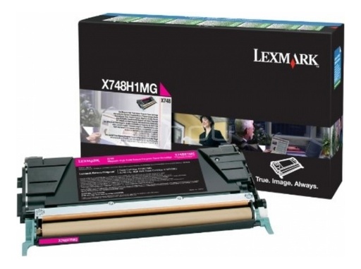 [734646346764] Toner Lexmark X746 X748 Magenta X748h1mg Original