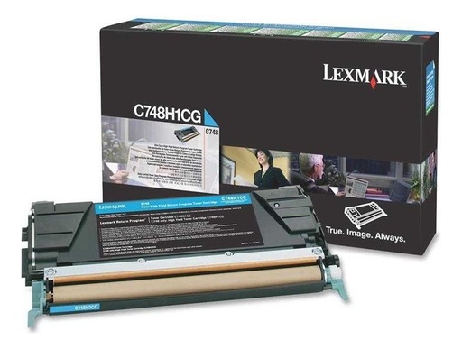 [734646346740] Toner Lexmark X746 X748 Cian X748h1cg Original