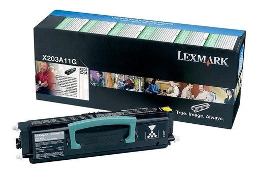 [734646318020] Toner Lexmark X203 X204 Negro X203a11g Original