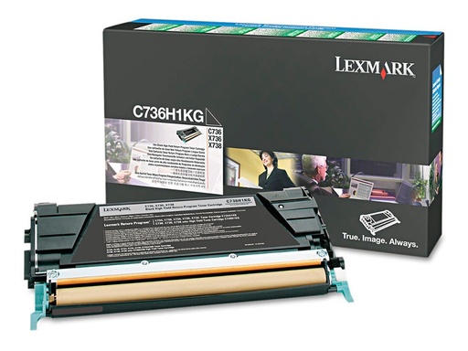 [734646047678] Toner Lexmark  C736 X736 X738 Negro C736h1KG Original