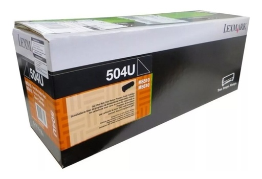 [734646433310] Toner Lexmark 504u Negro 50F4U00 Original