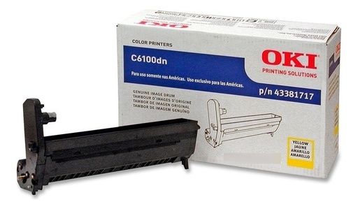 [051851353623] Unidad Imagen Oki 43381717 Amarillo C5550 / C6100 / C6150