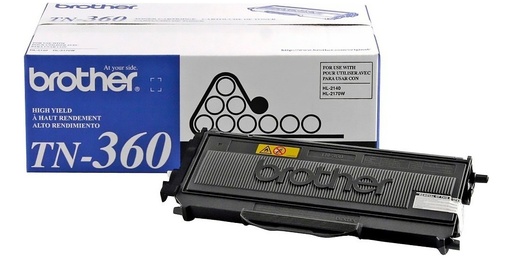 [012502619406] Toner Brother TN-360 Negro Original DCP-7030 / DCP-7040 / HL-2140 / HL-2170W / MFC-7340