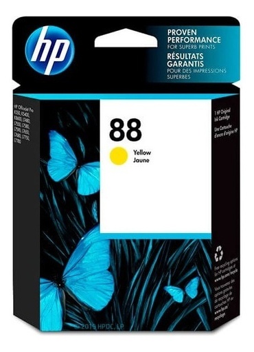[882780185111] Cartucho Hp 88 Amarillo C9387AL