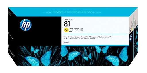 [025184252595] Cartucho Hp 81 Amarillo C4933A