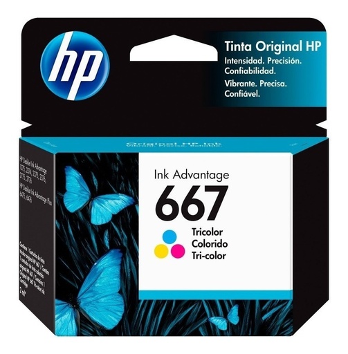[193015522435] Cartucho Hp 667 Tricolor 3YM78AL