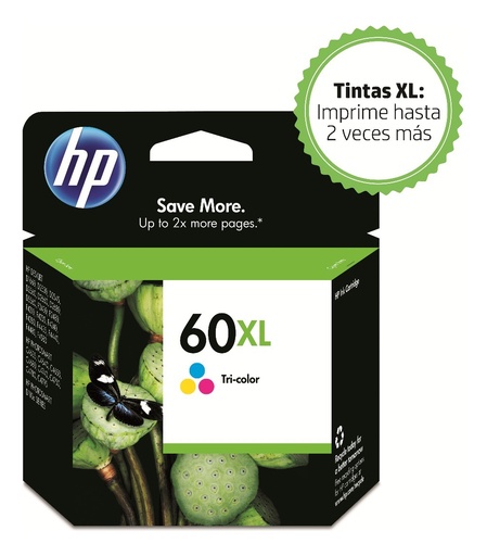 [883585983209] Cartucho Hp 60XL Tricolor CC644WL