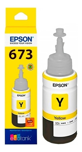[010343888296] Tinta Epson 673 Amarillo Original T673420