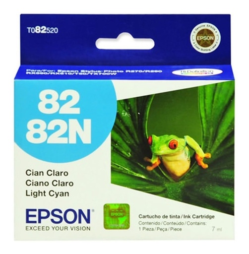 [010343860940] Cartucho Epson 82N Cian Claro Original