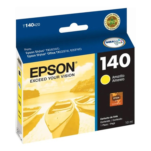 [010343876903] Cartucho Epson 140 Amarillo Original