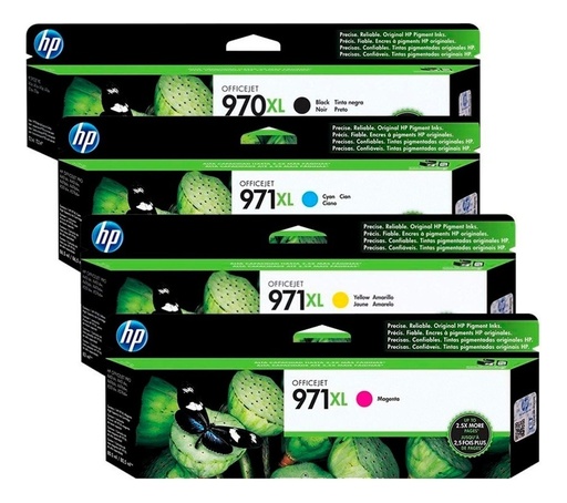 [Combo970xl+971xl] Combo 970xl Negro + 971XL Colores Original