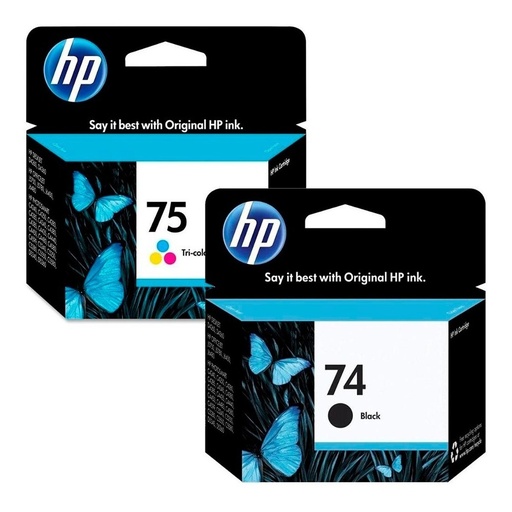 [COMBOHP74+75] Combo Cartucho Hp 74 + Hp 75 Original