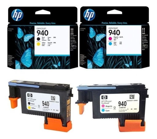 [COMBOHPCAB940] Combo Cabezal Hp 940 Colores C4900A C49001A Original